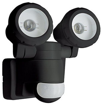 Dual Outdoor Light PIR With Wall Fixing Panel