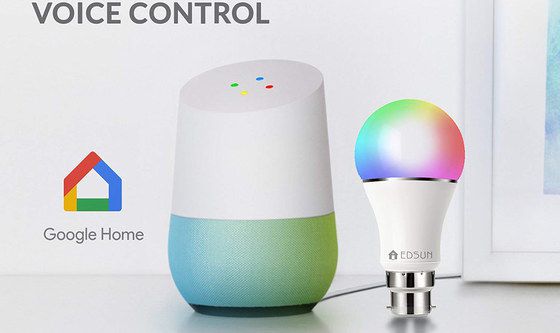 WiFi Light Bulb With Google Home Voice Speaker