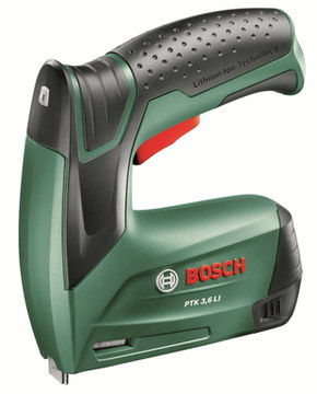Cordless Battery Fabric Stapler In Green And Black