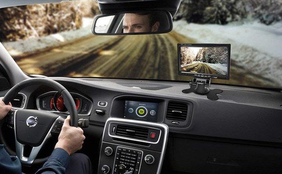 Black Caravan Reversing Camera With Big Display