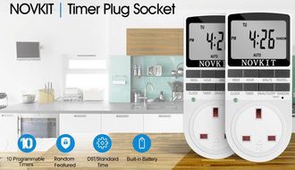 Programmable Switch Timer In Blue And Black